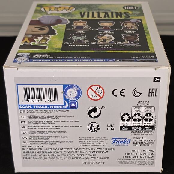 Funko Pop! Vinyl: Disney - Captain Hook #1081 - Picture 7 of 7